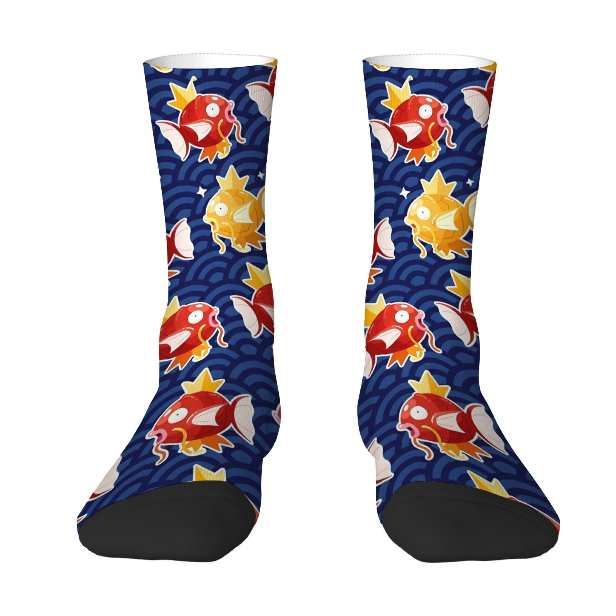 Quirky Street Fashion - Cute Cartoon Fish Print Men's Socks