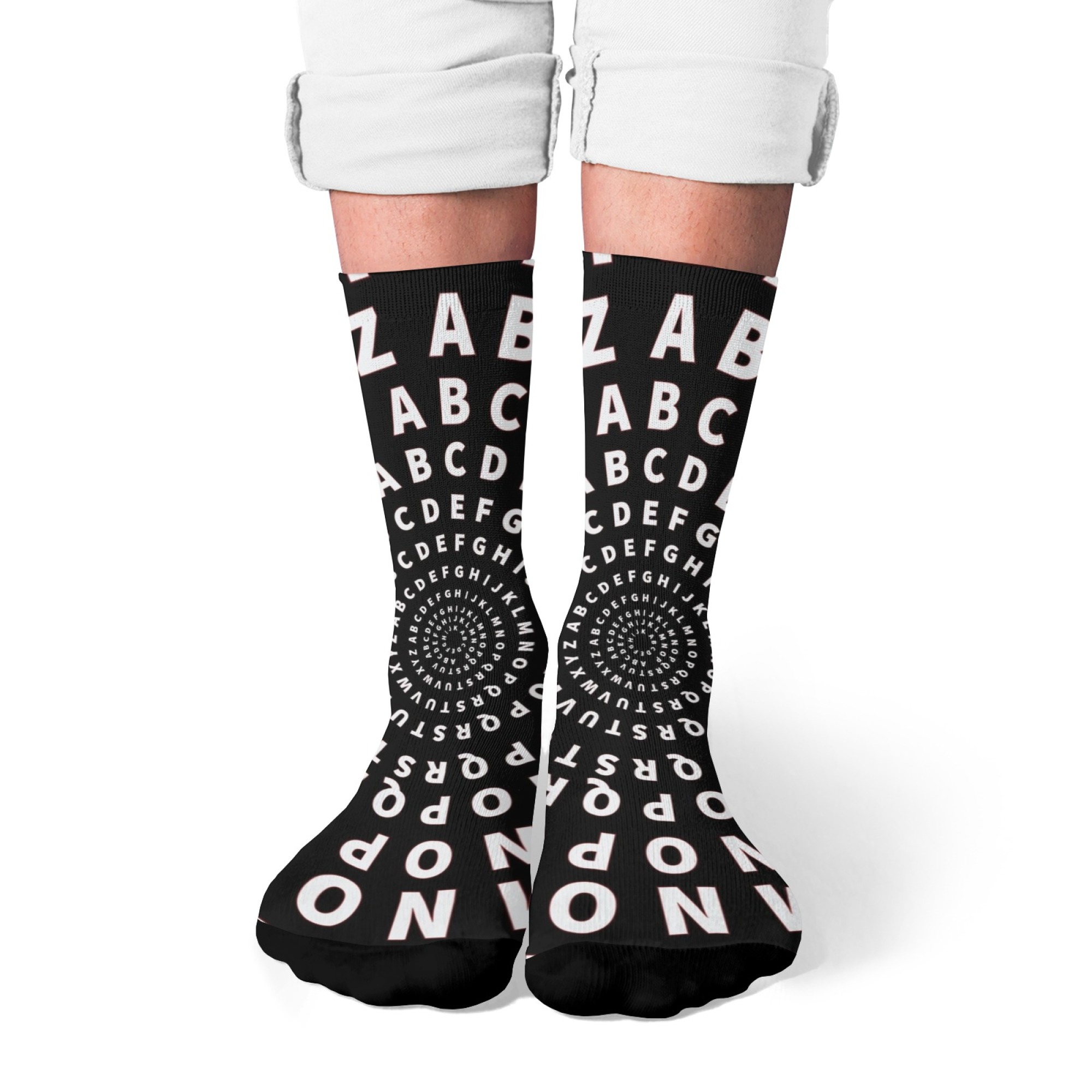 Quirky Street Fashion - Fun Novel Letter-print Men's Socks Non-slip