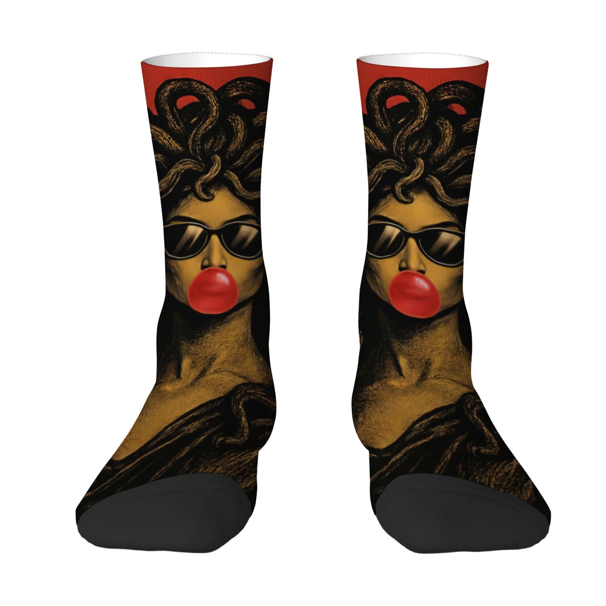 Quirky Street Fashion - Quirky Sunglasses Medusa Men's Socks Non-slip