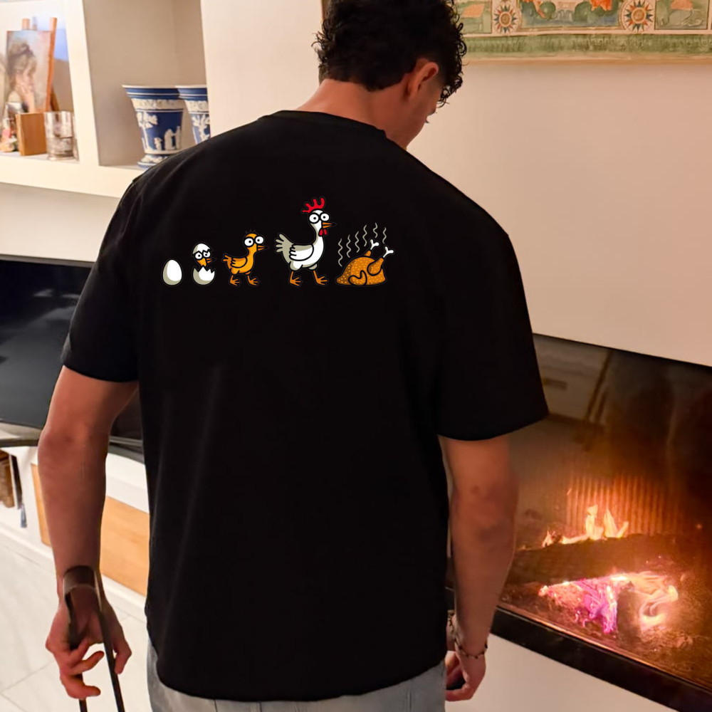 Street Fashion Evolution - Funny Men's Tshits The Evolution History
