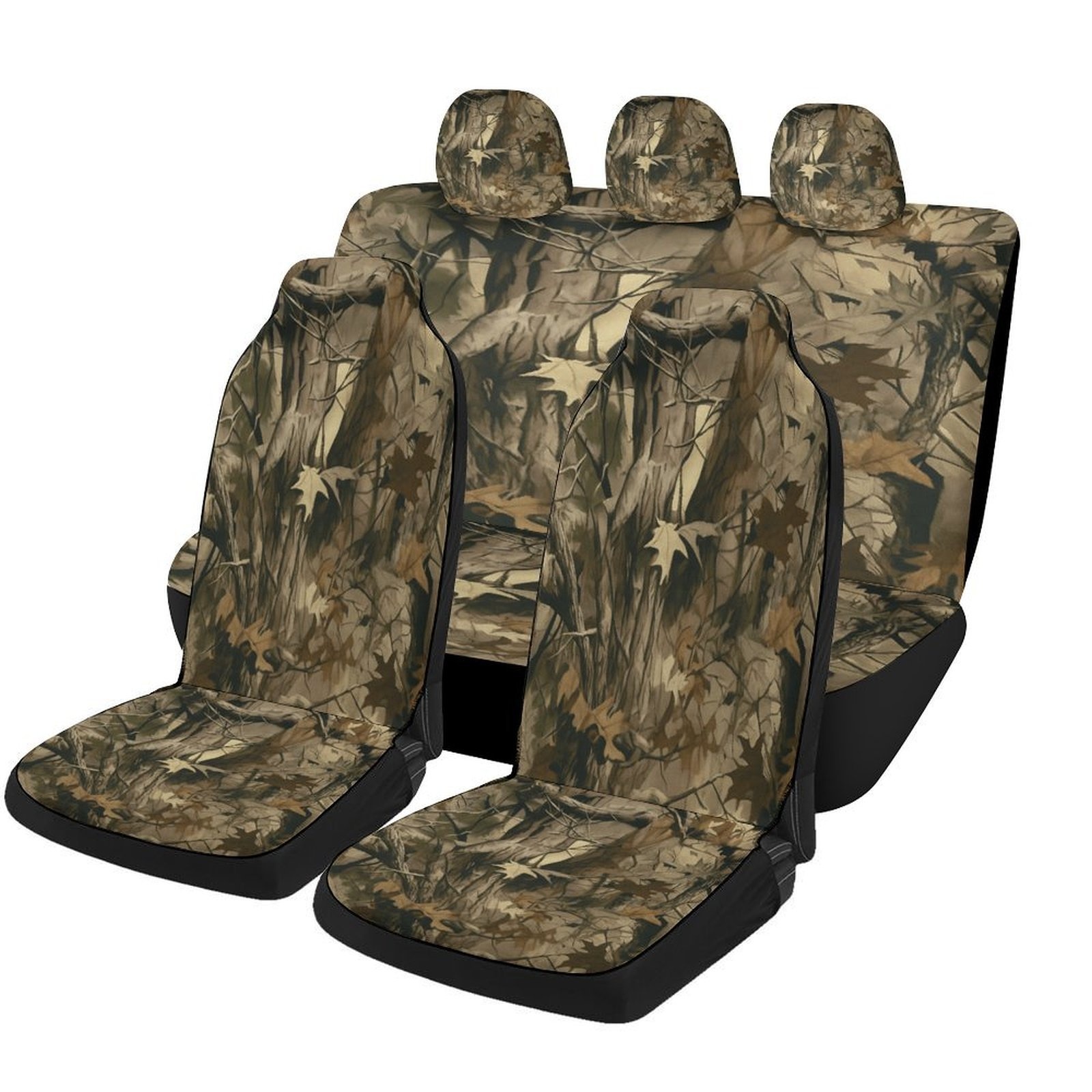 Camo Pattern Set - Forest Camo Pattern Themed Car Seat