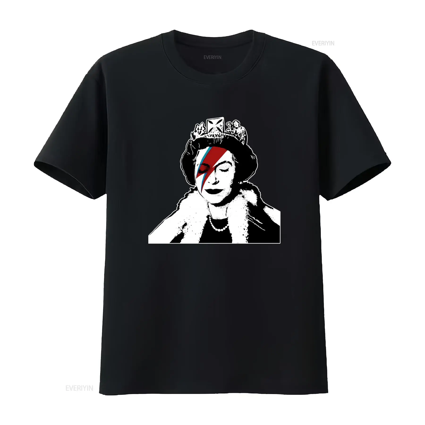 Street Fashion Uk - Banksy Queen Graffiti Art T Shirt