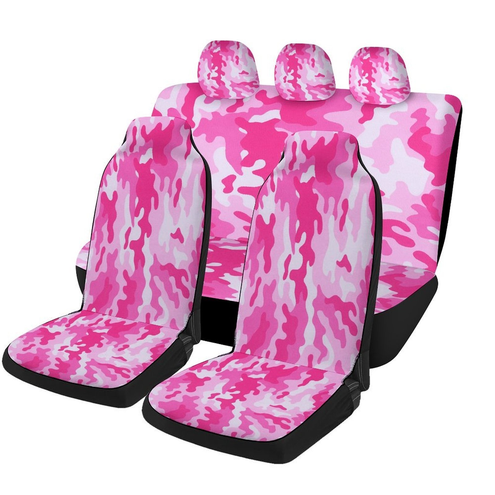 Camo Pattern Set - Pink Camo Pattern Car Seat Covers