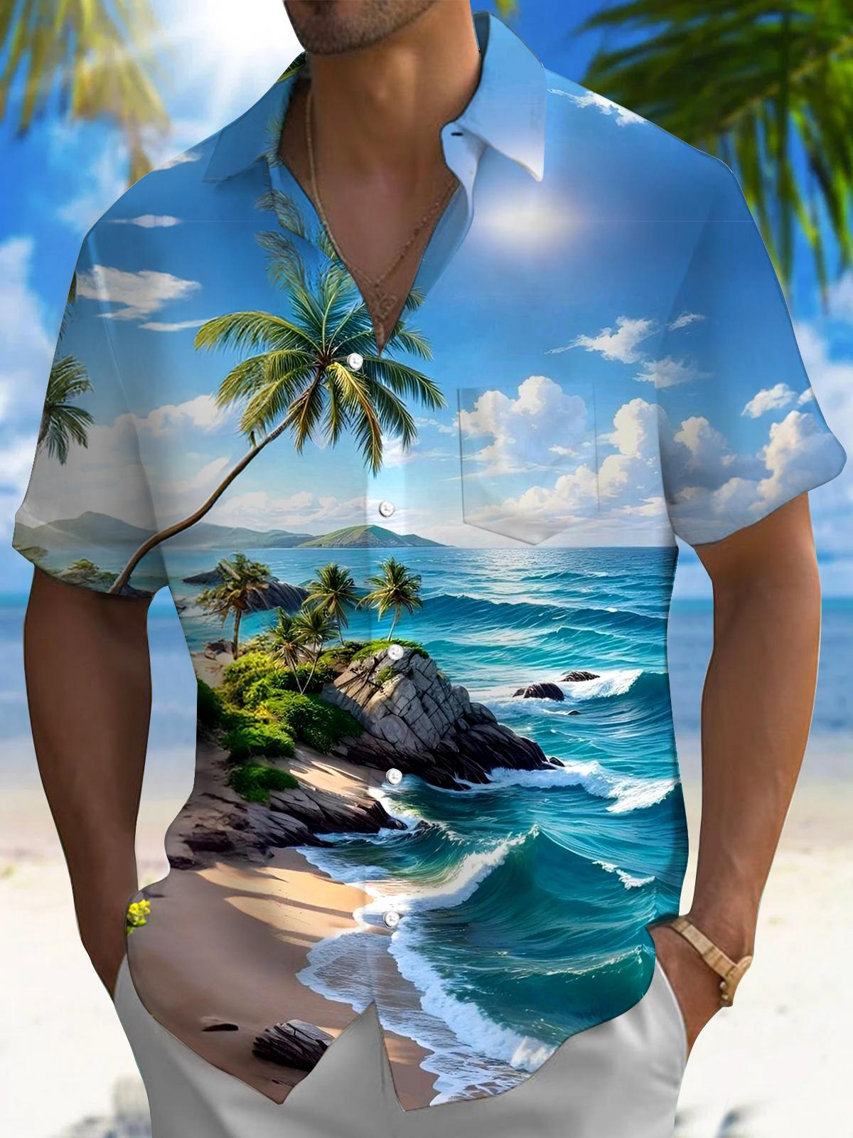 Street Fashion Walking - New Hawaii Spring/Summer Fashion Leisure Street