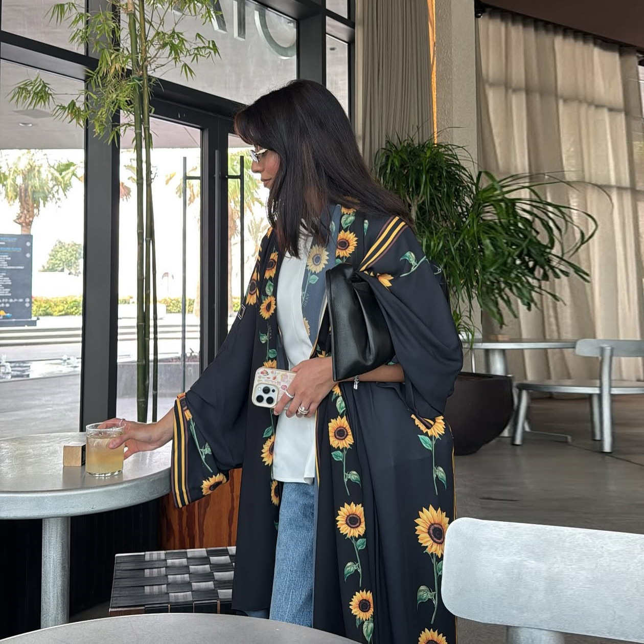 Dubai Cardigan Robe Dress with - Street Fashion Dubai ulasan dan harga