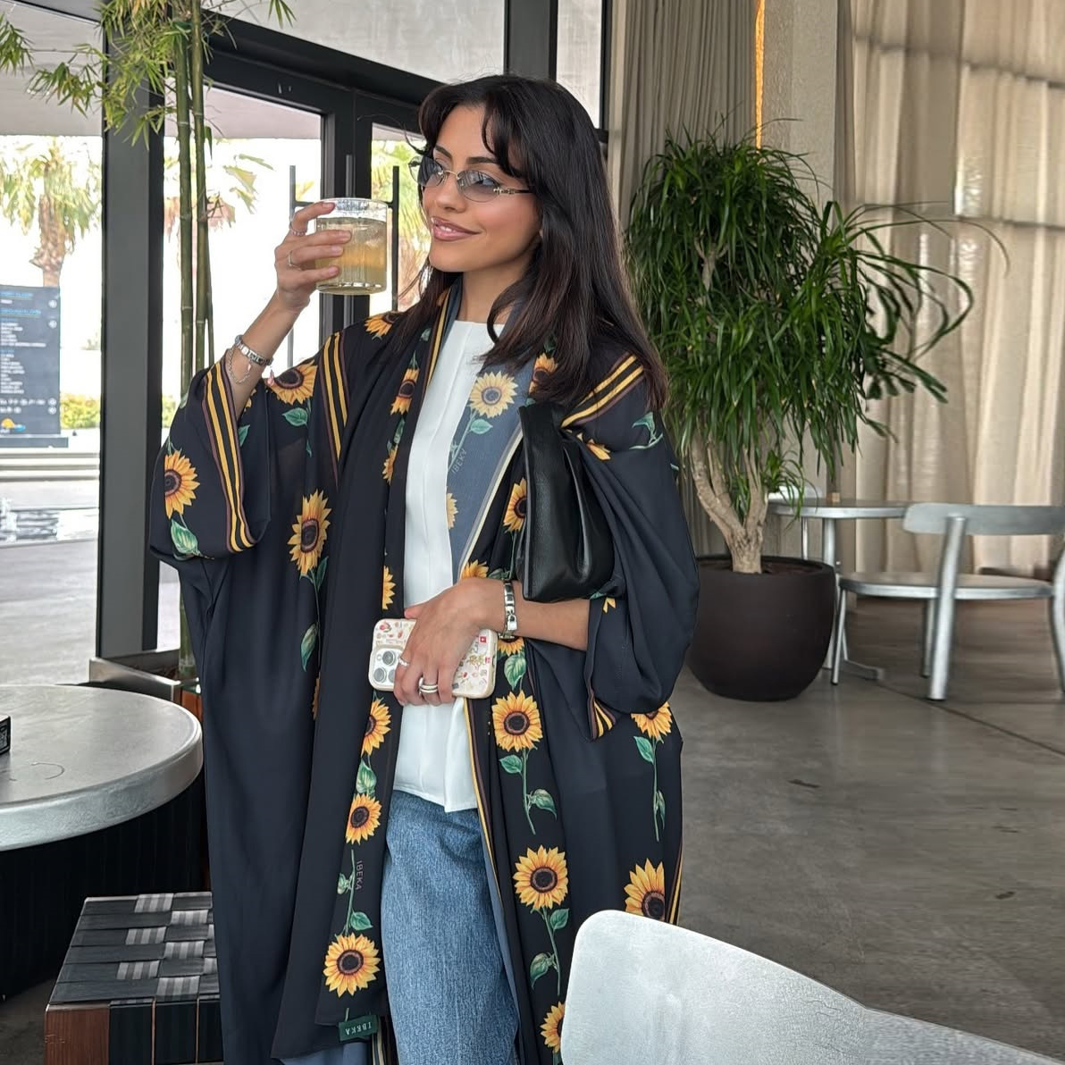 Dubai Cardigan Robe Dress with - Street Fashion Dubai ulasan dan harga