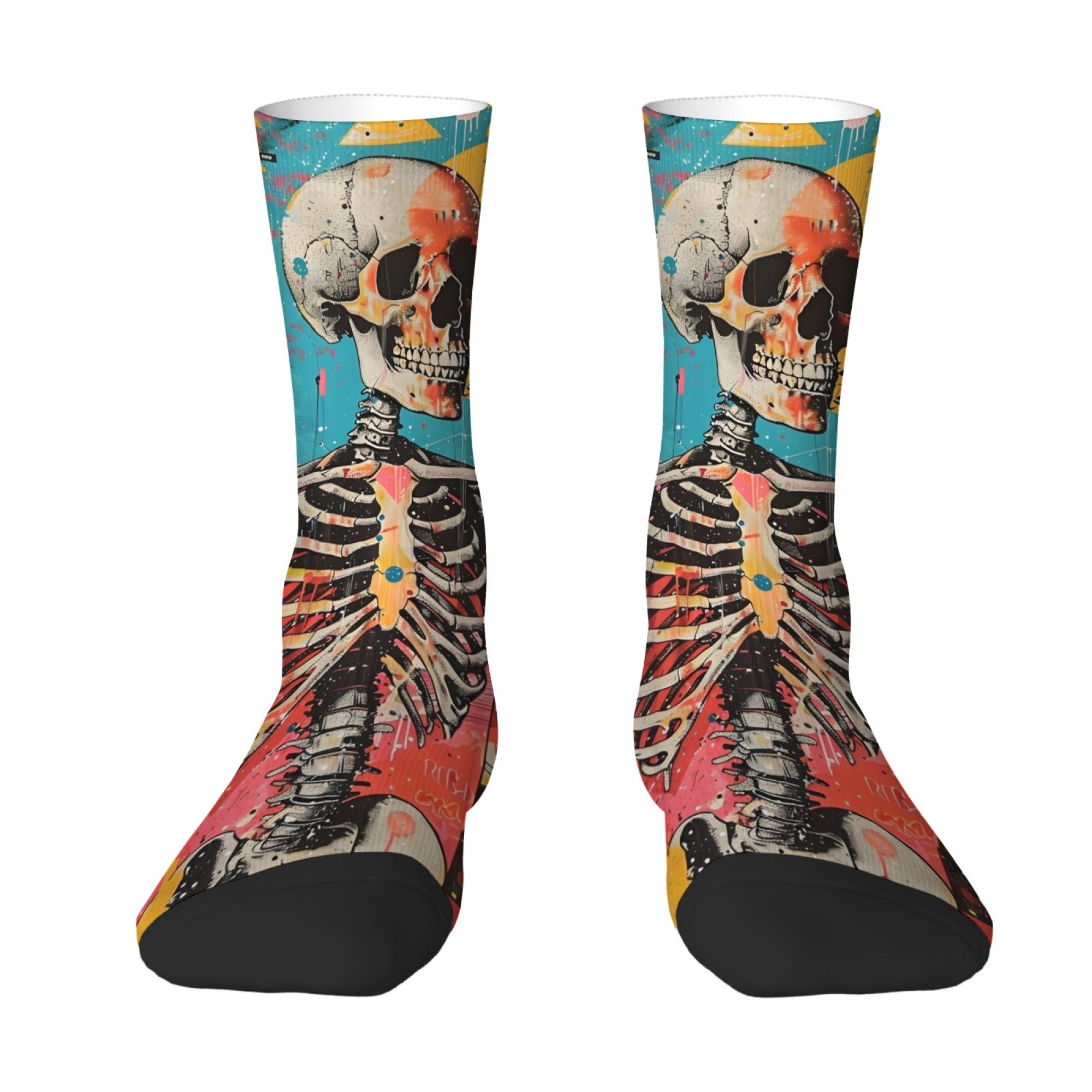Pop Art Graffiti Skull Men's S - Street Fashion Graffiti ulasan dan harga
