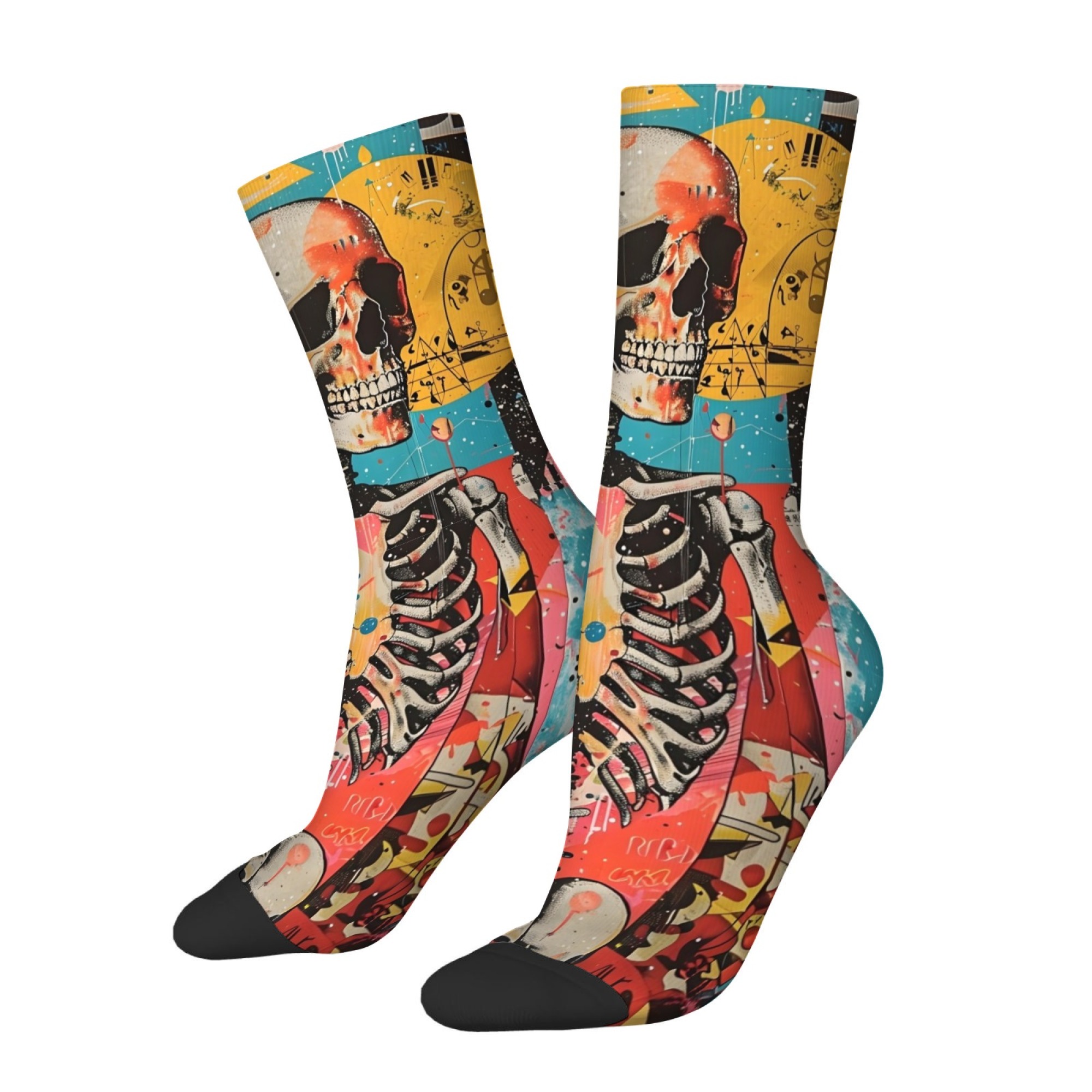 Pop Art Graffiti Skull Men's S - Street Fashion Graffiti ulasan dan harga