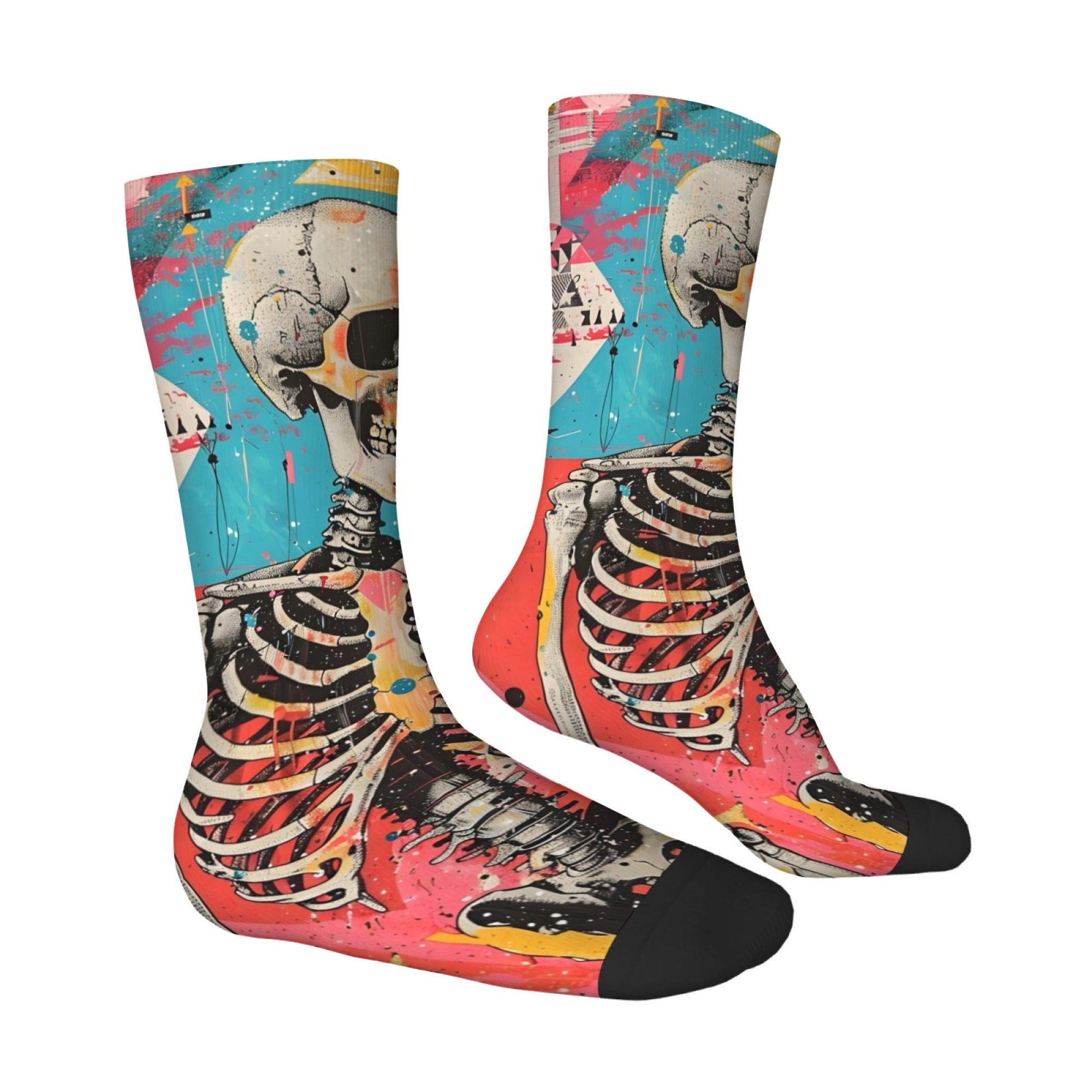 Pop Art Graffiti Skull Men's S - Street Fashion Graffiti ulasan dan harga