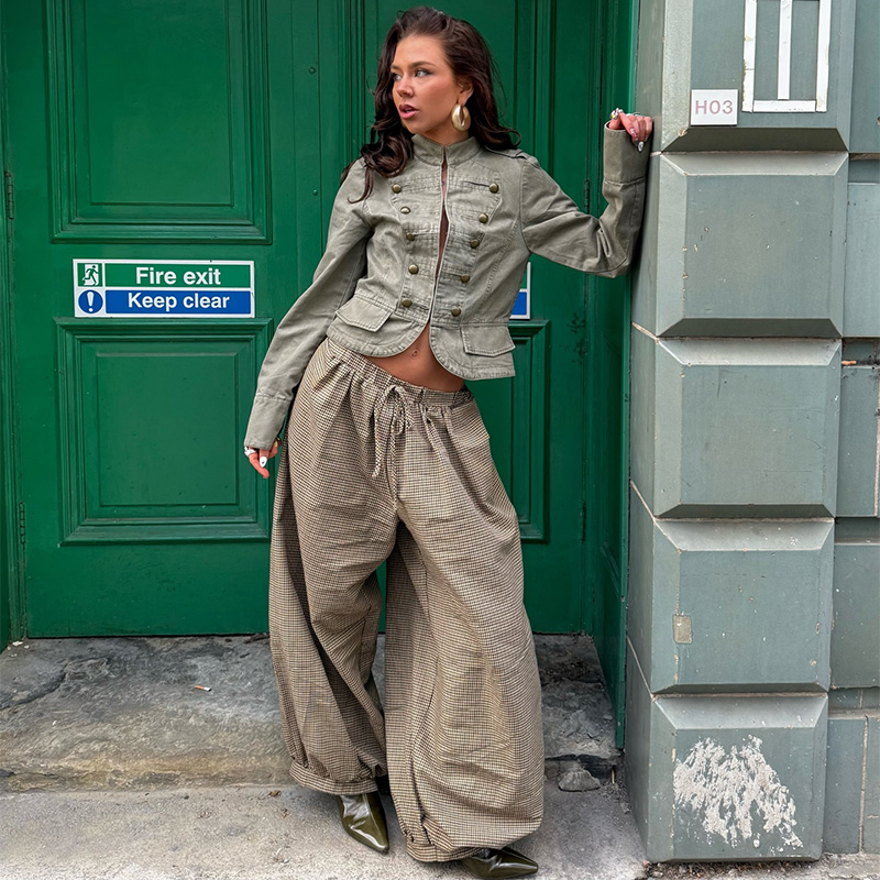 Vintage Solid Stand Collar Jac - Street Fashion Trends 2026 ulasan dan harga