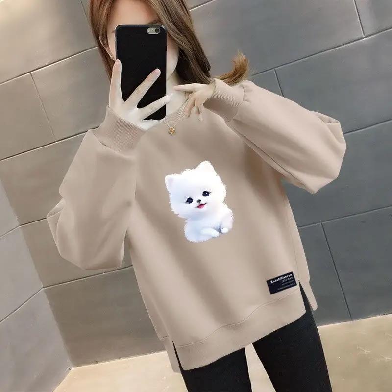 Thickened Fleece Oversize Loos - Oversized Crewneck Fleece ulasan dan harga