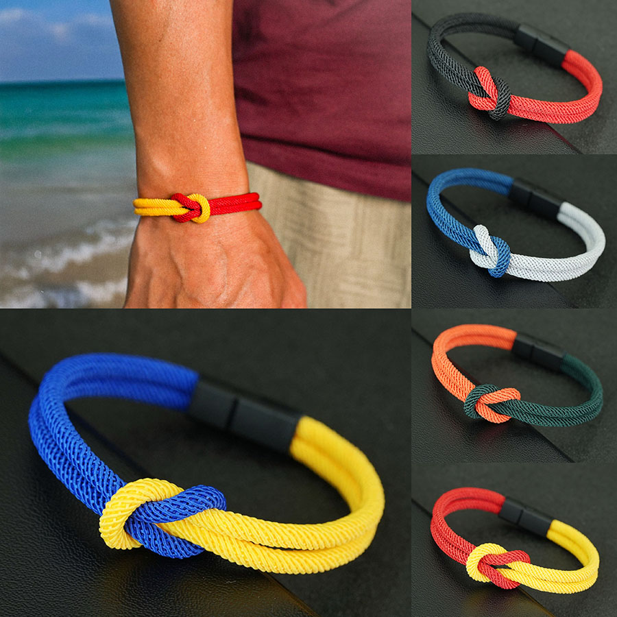 5 Styles Men Rope Bracelet Tru - Street Fashion Milan ulasan dan harga