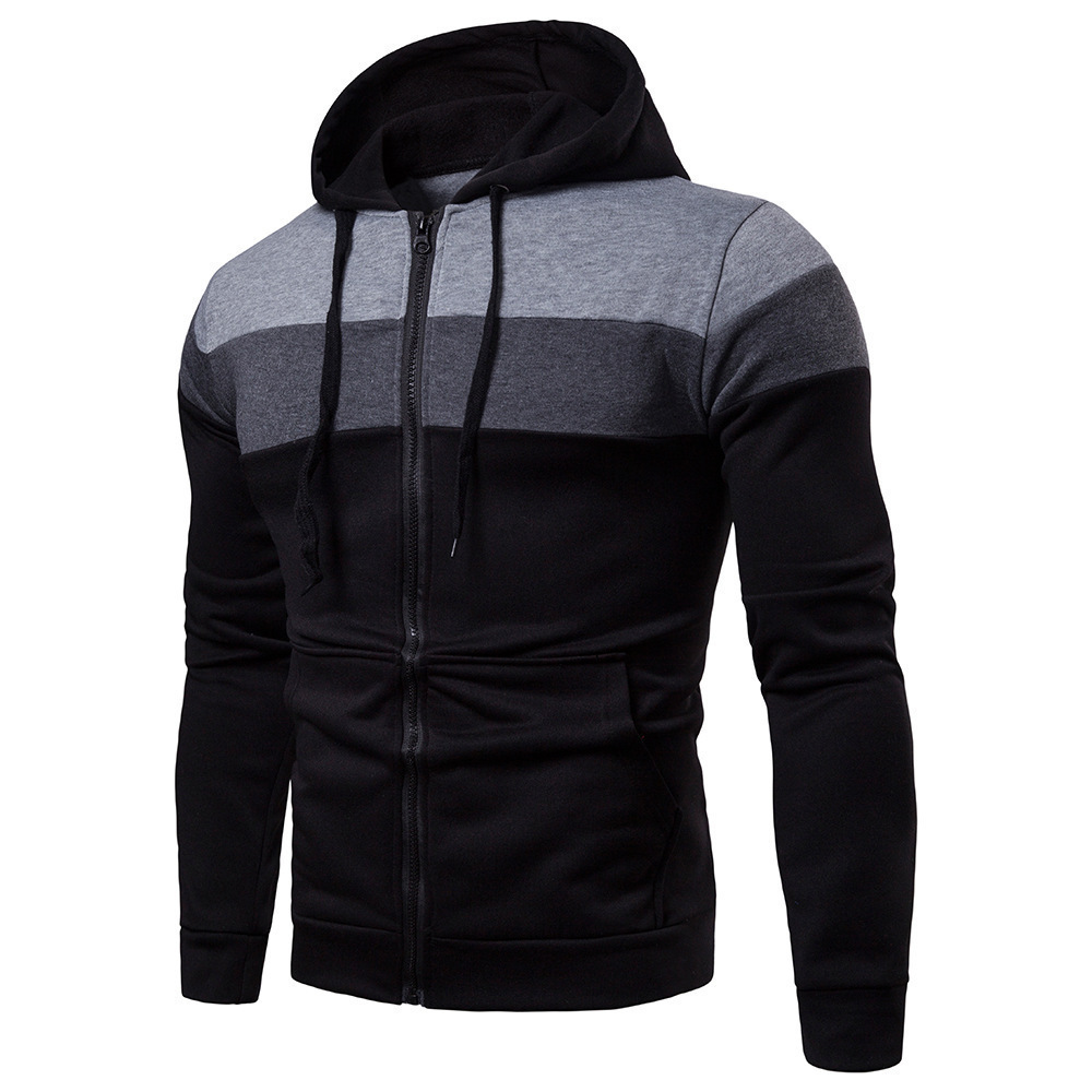2025 Men's Patchwork Hoodie Ou - Street Fashion Fall 2025 ulasan dan harga