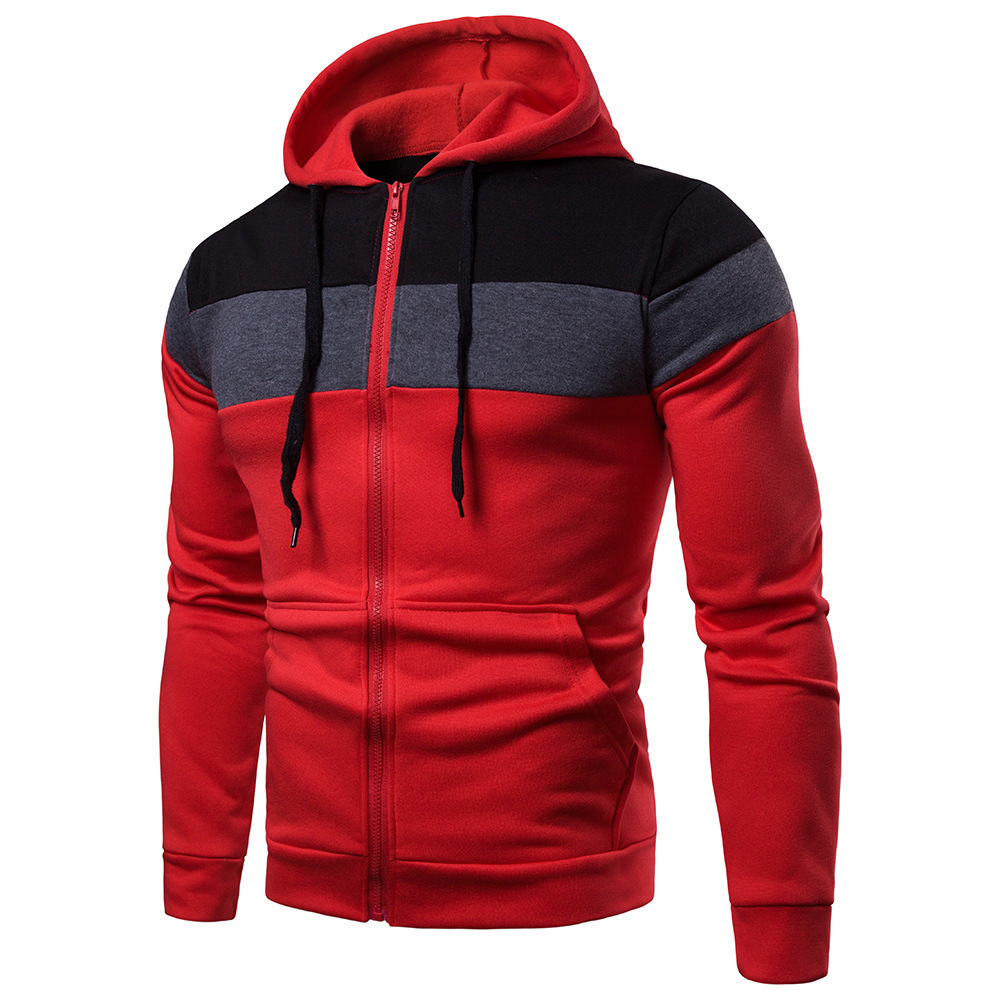 2025 Men's Patchwork Hoodie Ou - Street Fashion Fall 2025 ulasan dan harga