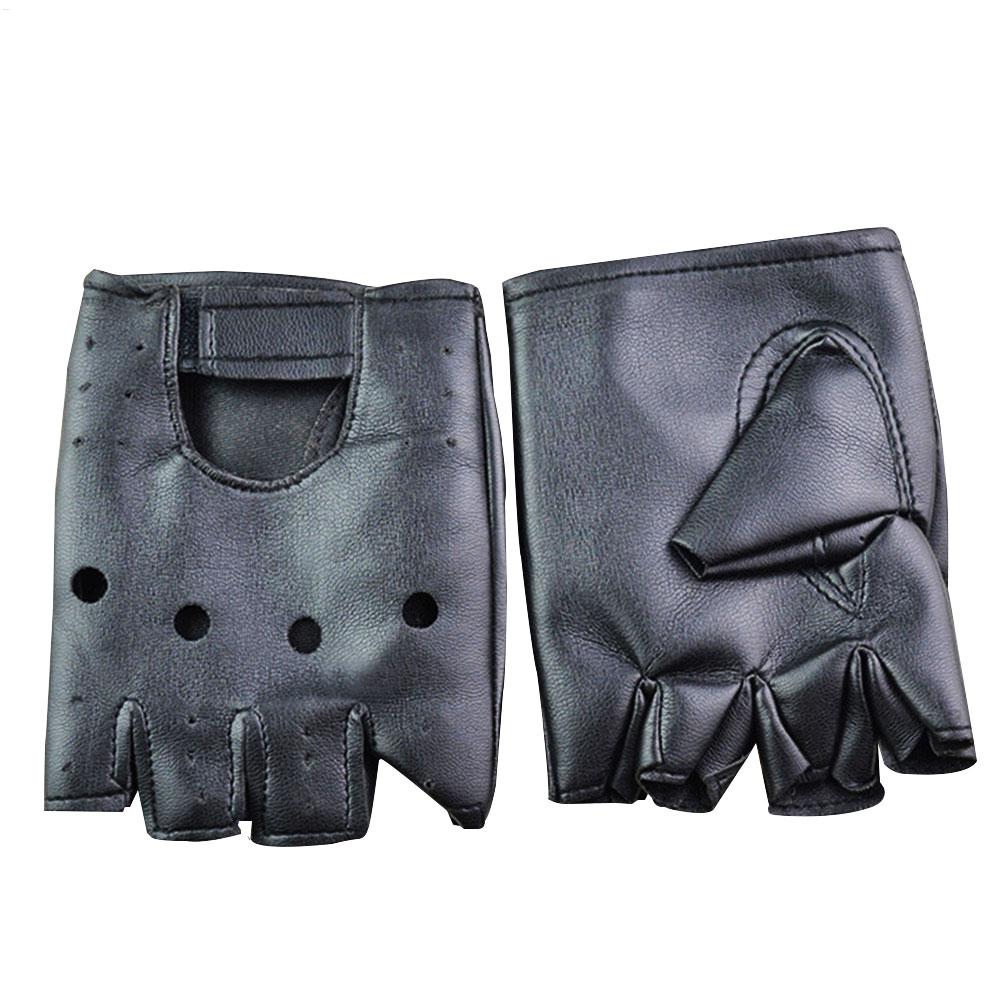 Punk Gloves Men Half Finger Pu - Street Fashion Gloves ulasan dan harga
