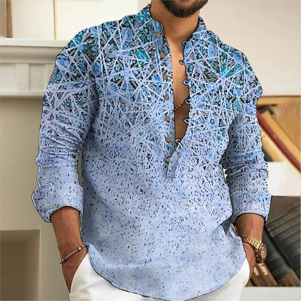 Men's Spring Muslim Men Clothi - Street Fashion Graffiti ulasan dan harga