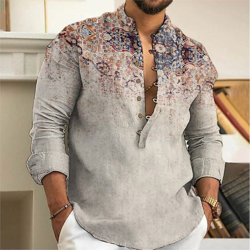Men's Spring Muslim Men Clothi - Street Fashion Graffiti ulasan dan harga
