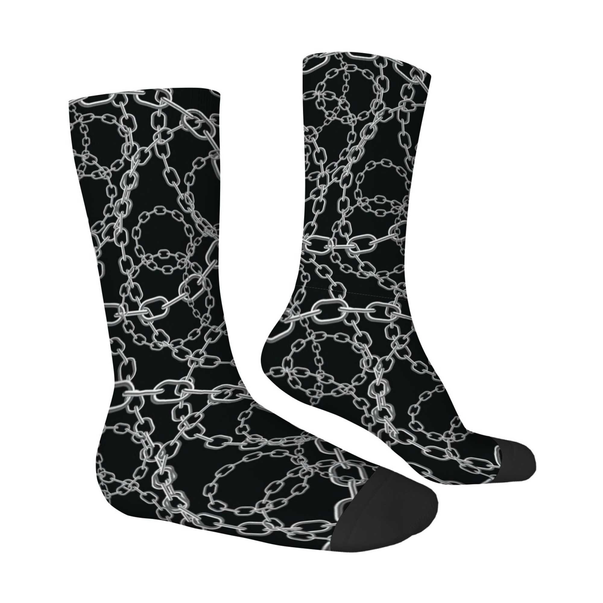 Fun Novel Chain Print Men's Mi - Quirky Street Fashion ulasan dan harga