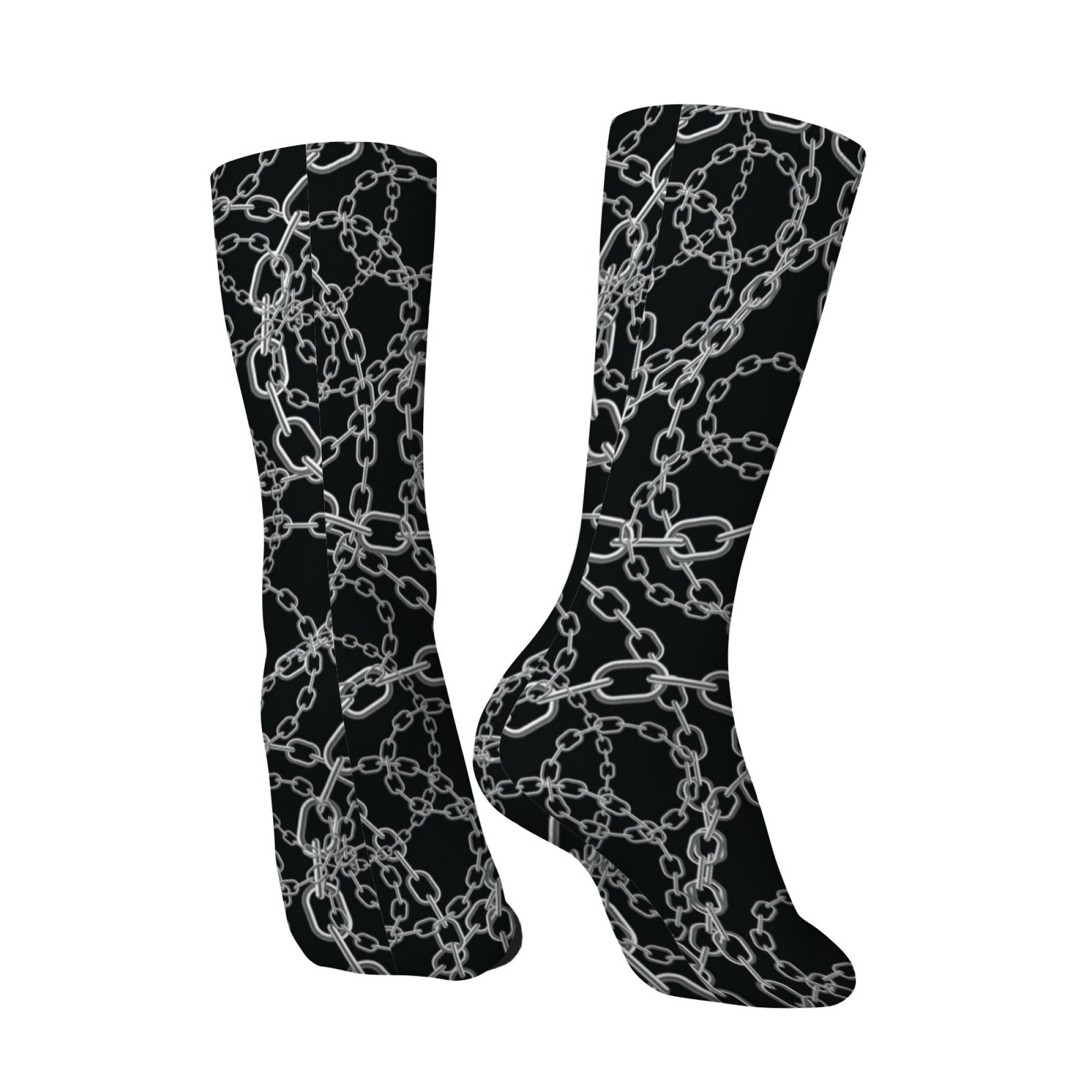Fun Novel Chain Print Men's Mi - Quirky Street Fashion ulasan dan harga