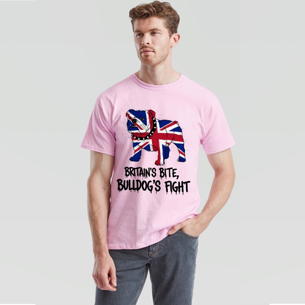 Union Jack Bulldog T-Shirt Bri - Street Fashion Uk ulasan dan harga