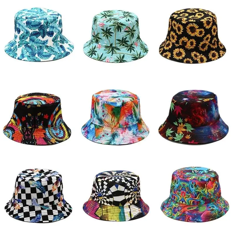 Four Seasons Cotton Flowers Gr - Bucket Hat Embroidered ulasan dan harga