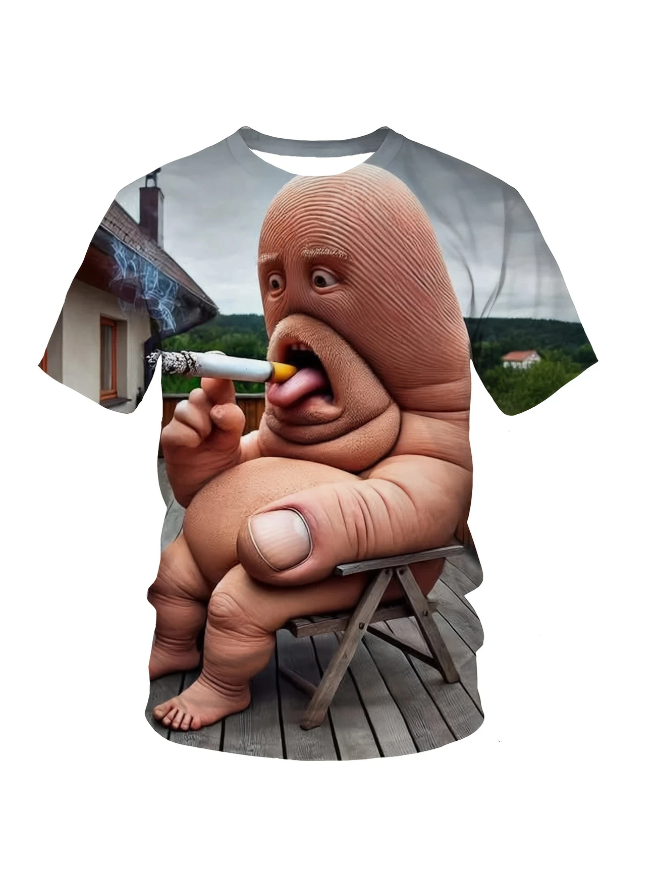 Fun Quirky Abstract Art 3D Pri - Quirky Street Fashion ulasan dan harga