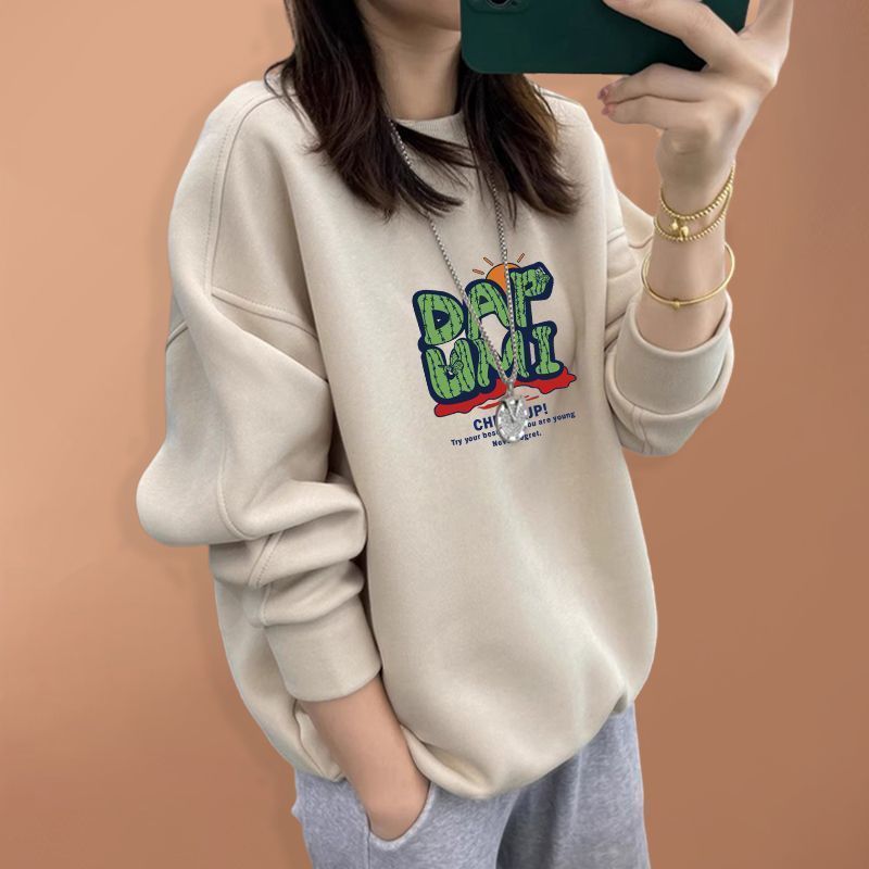 2026 Autumn Winter Oversized P - Oversized Crewneck Fleece ulasan dan harga