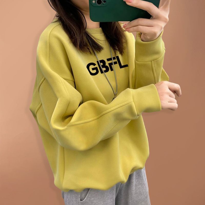 2026 Autumn Winter Oversized P - Oversized Crewneck Fleece ulasan dan harga