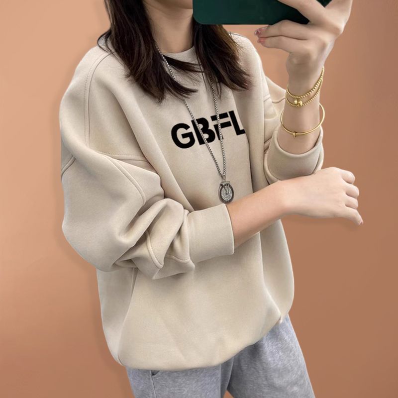 2026 Autumn Winter Oversized P - Oversized Crewneck Fleece ulasan dan harga