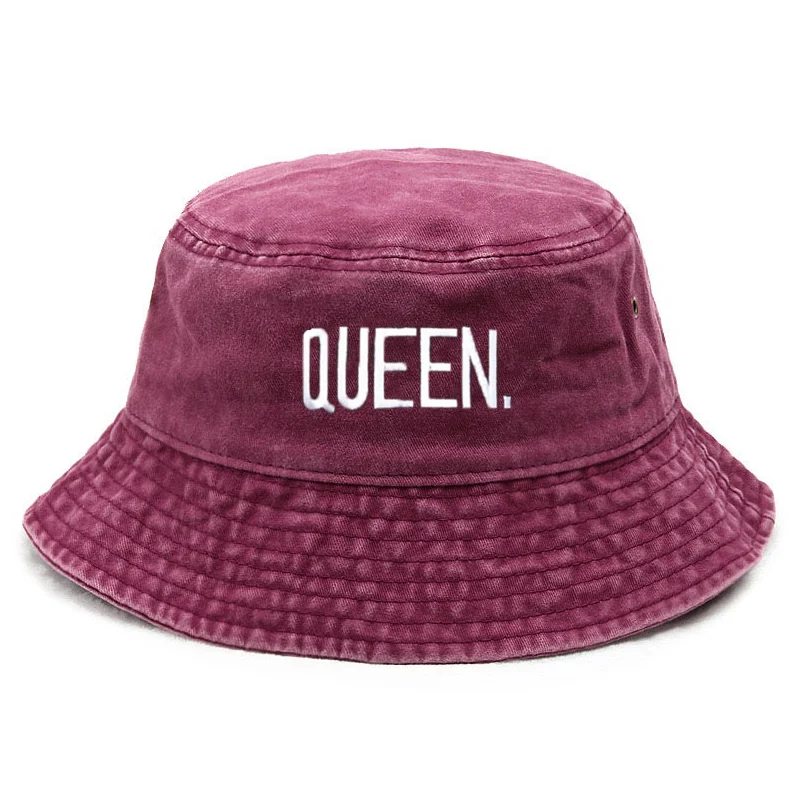 Customize Queen Washed Vintage - Bucket Hat Embroidered ulasan dan harga