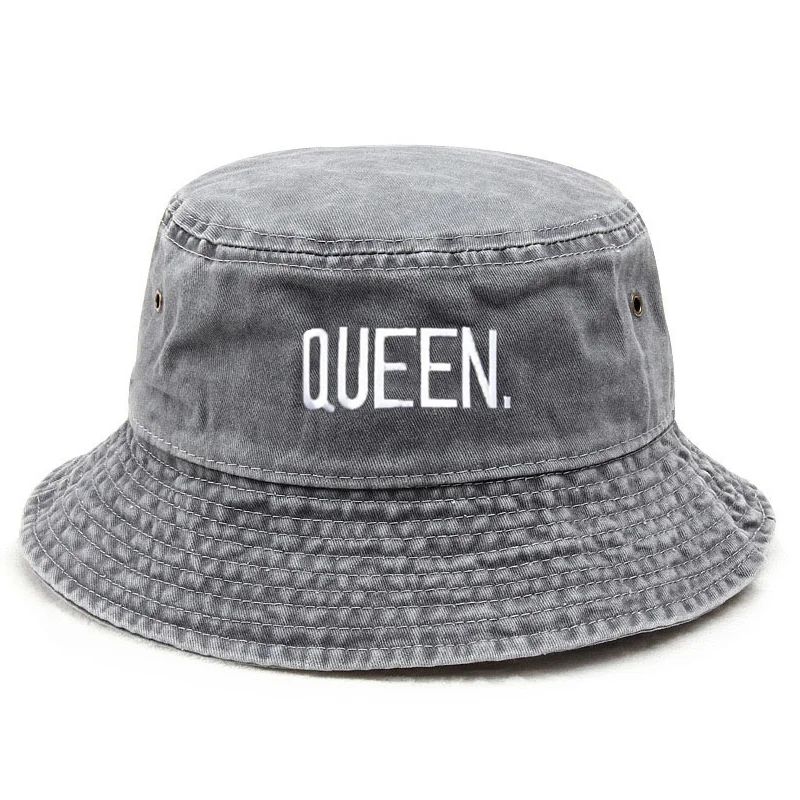 Customize Queen Washed Vintage - Bucket Hat Embroidered ulasan dan harga