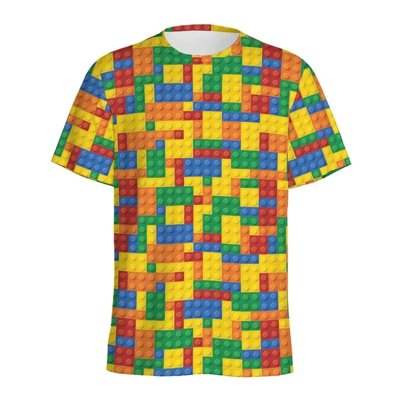 Retro Building Block 3D Printe - Street Fashion Videos ulasan dan harga