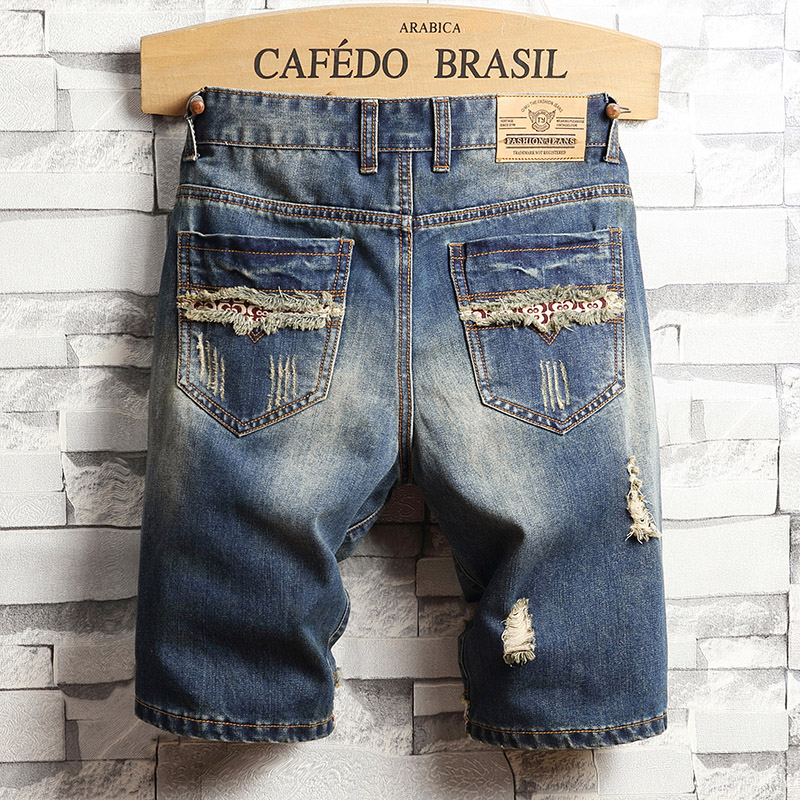 Ripped Hip-hop Denim Shorts Me - Street Fashion Types ulasan dan harga