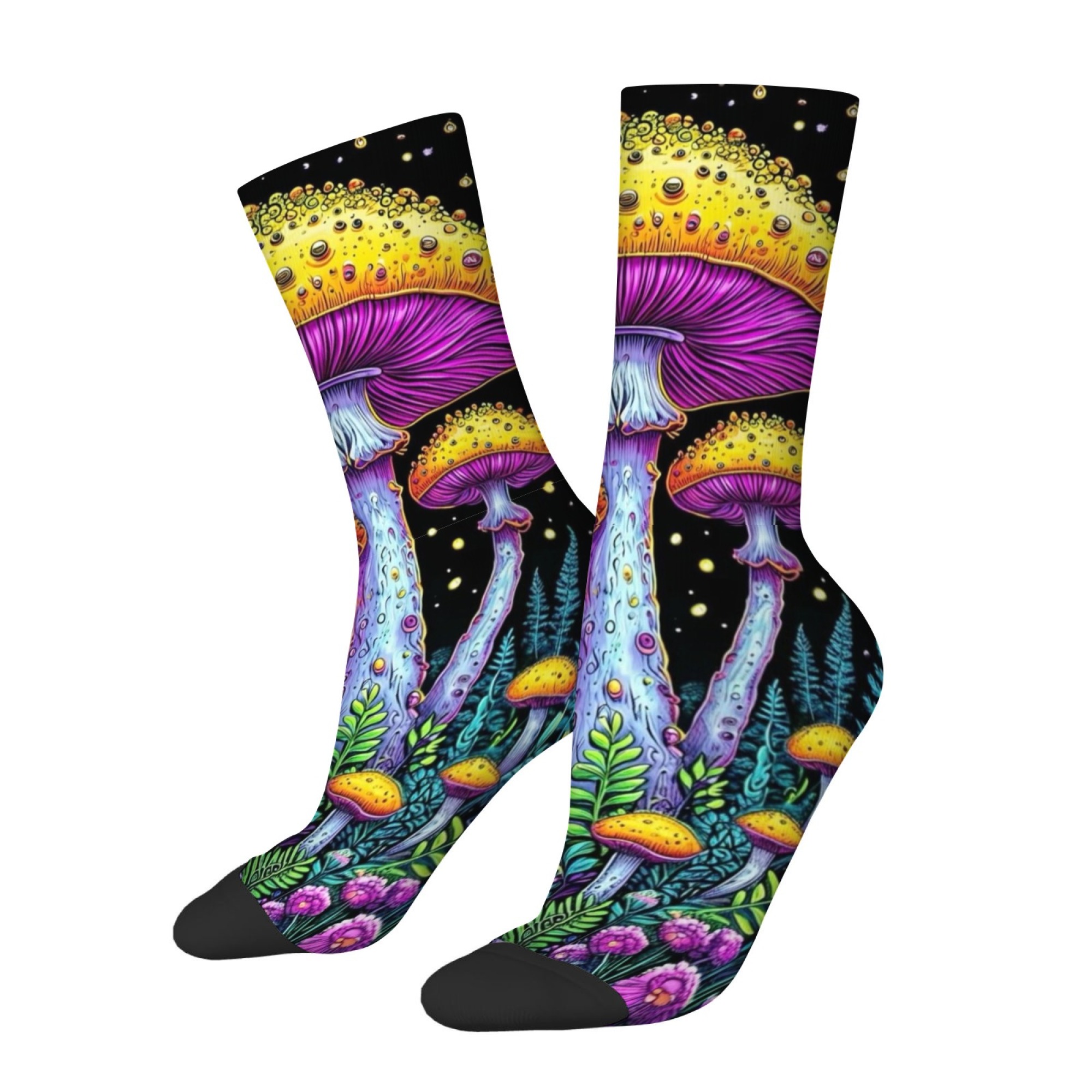 Fun Cartoon Yellow Mushroom Pr - Quirky Street Fashion ulasan dan harga