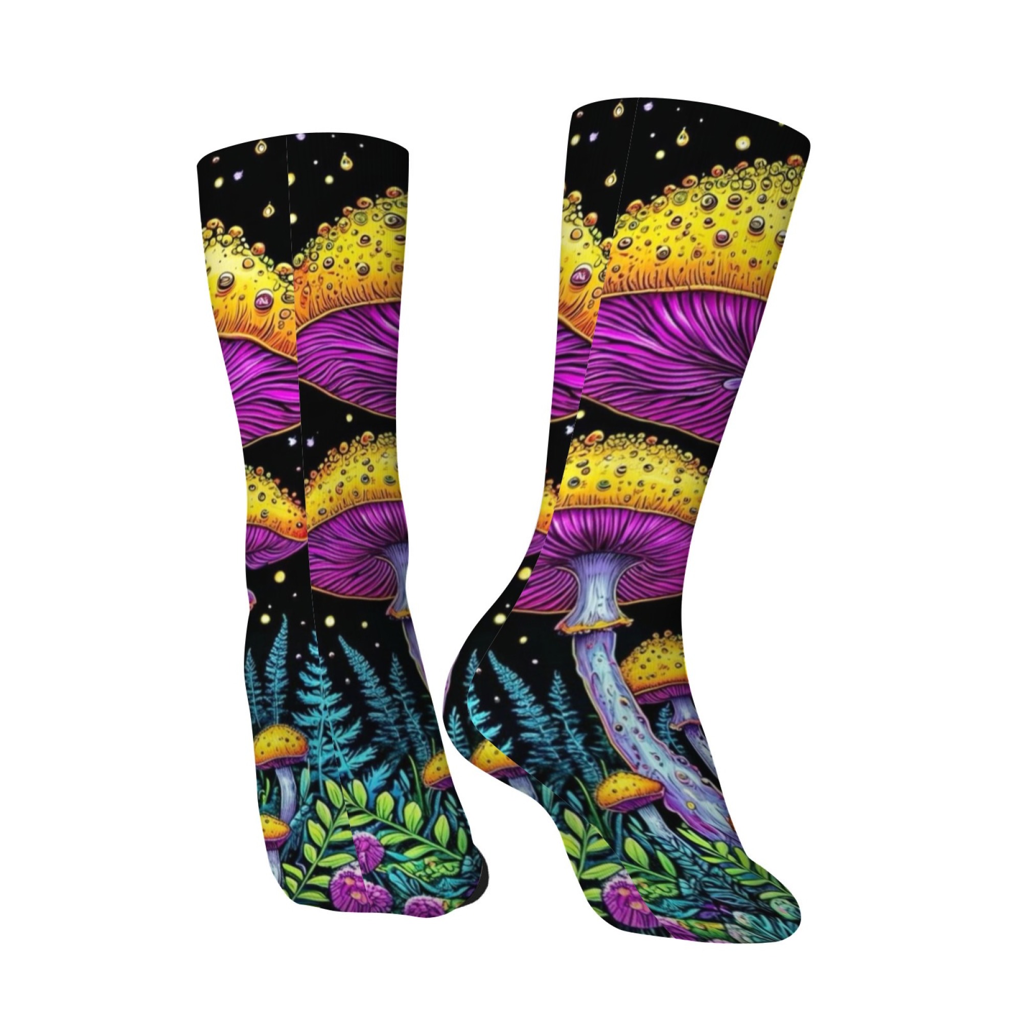Fun Cartoon Yellow Mushroom Pr - Quirky Street Fashion ulasan dan harga