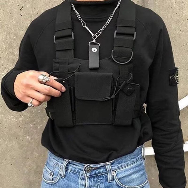 Functional Tactical Chest Bag  - Street Fashion Types ulasan dan harga