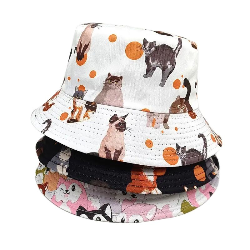 2024 Four Seasons Polyester Ca - Bucket Hat Embroidered ulasan dan harga