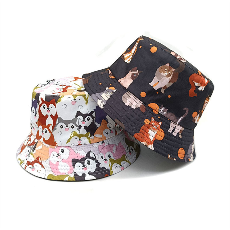 2024 Four Seasons Polyester Ca - Bucket Hat Embroidered ulasan dan harga