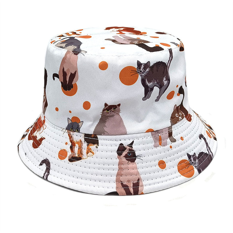 2024 Four Seasons Polyester Ca - Bucket Hat Embroidered ulasan dan harga