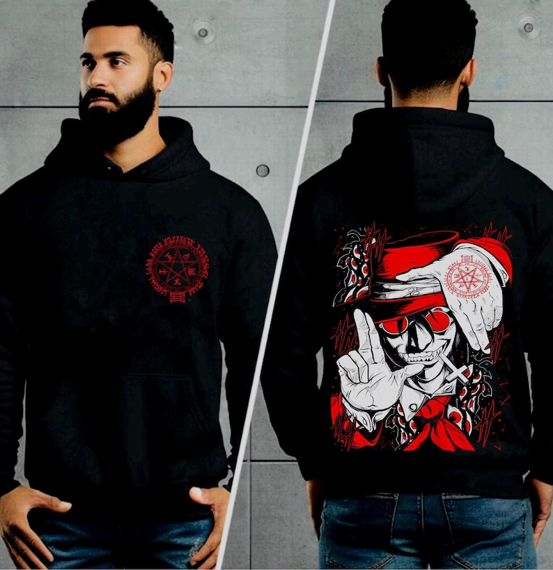 Hellsing Hoodie Oversized Unis - Oversized Crewneck Fleece ulasan dan harga