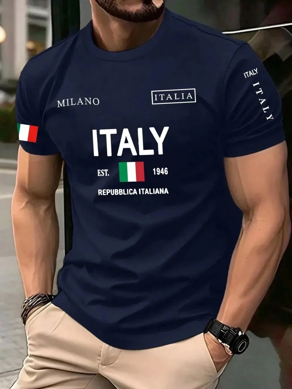 3D Print European  American Fa - Street Fashion Milan ulasan dan harga