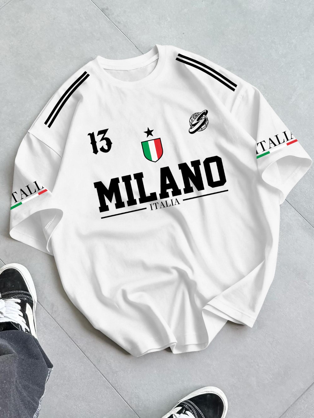 European and American Men's Su - Street Fashion Milan ulasan dan harga