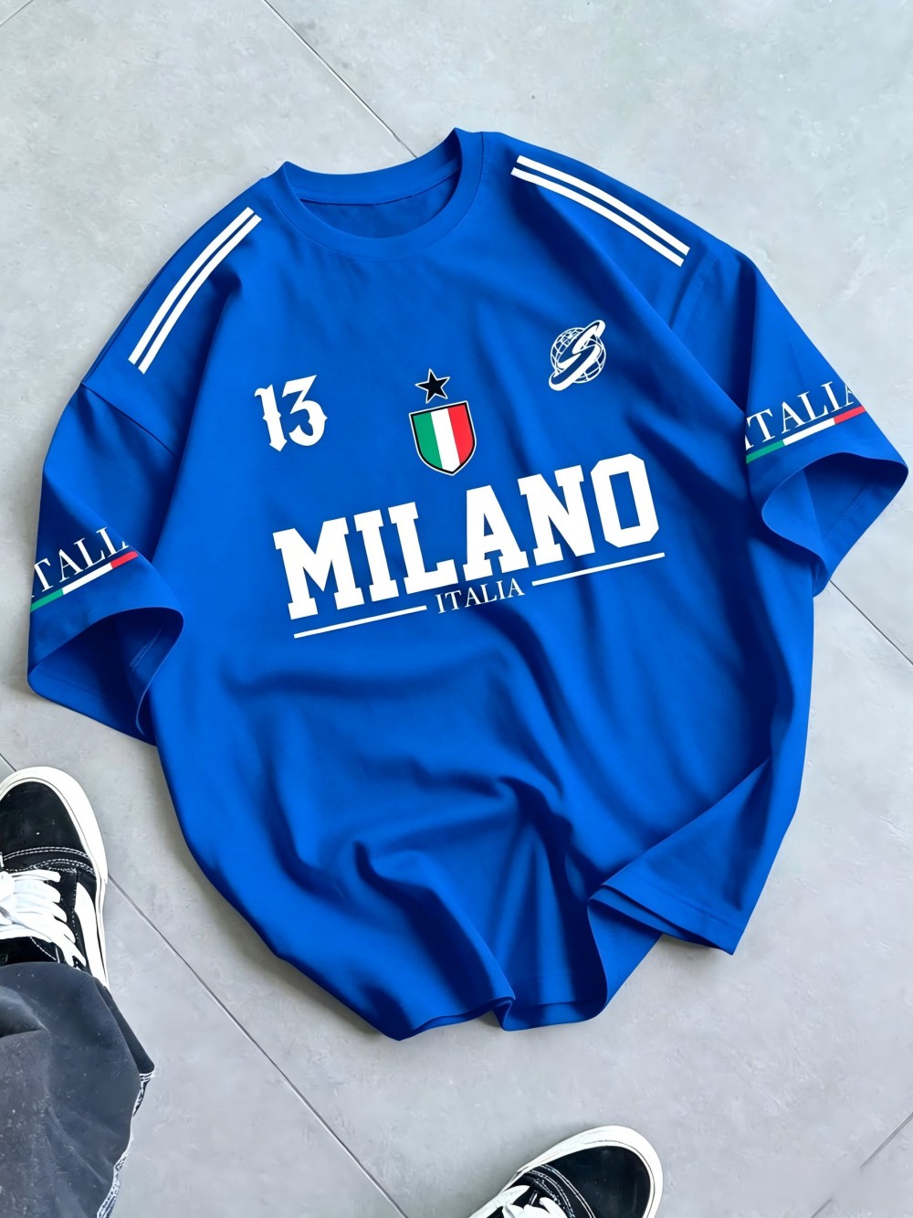 European and American Men's Su - Street Fashion Milan ulasan dan harga