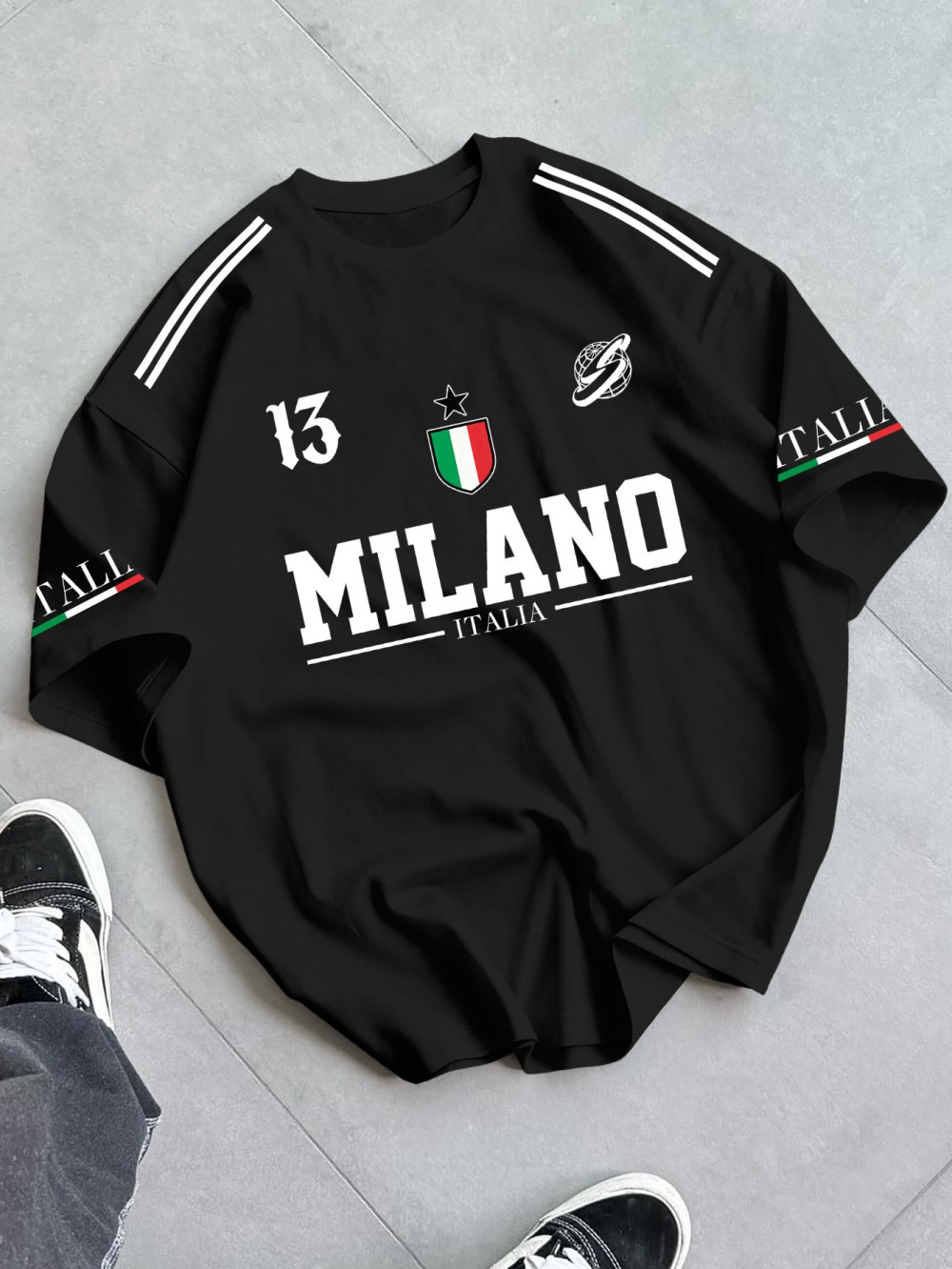 European and American Men's Su - Street Fashion Milan ulasan dan harga