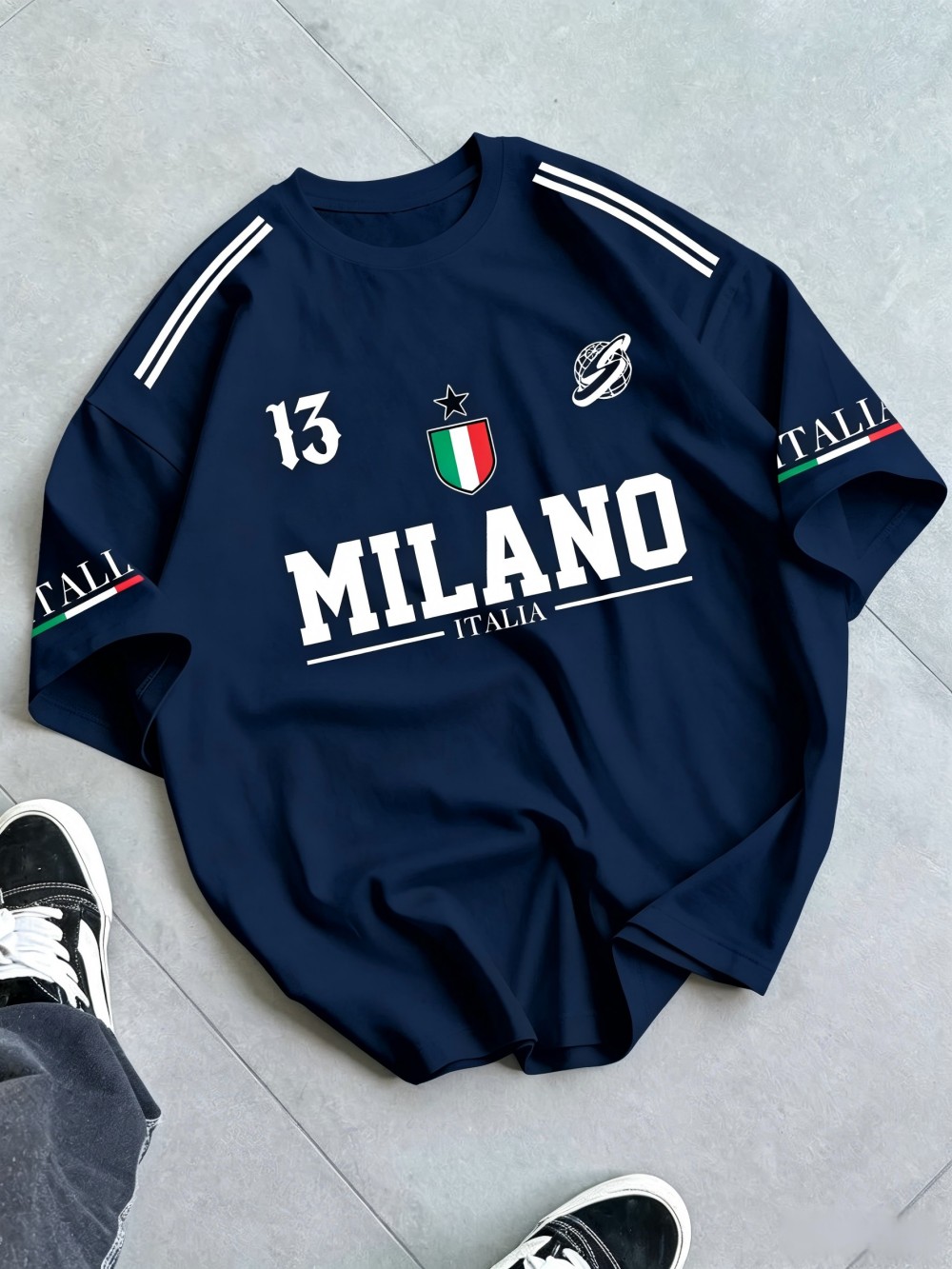 European and American Men's Su - Street Fashion Milan ulasan dan harga