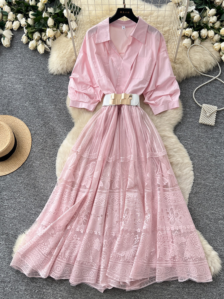French Commute Style Pink A Li - Street Fashion Events ulasan dan harga