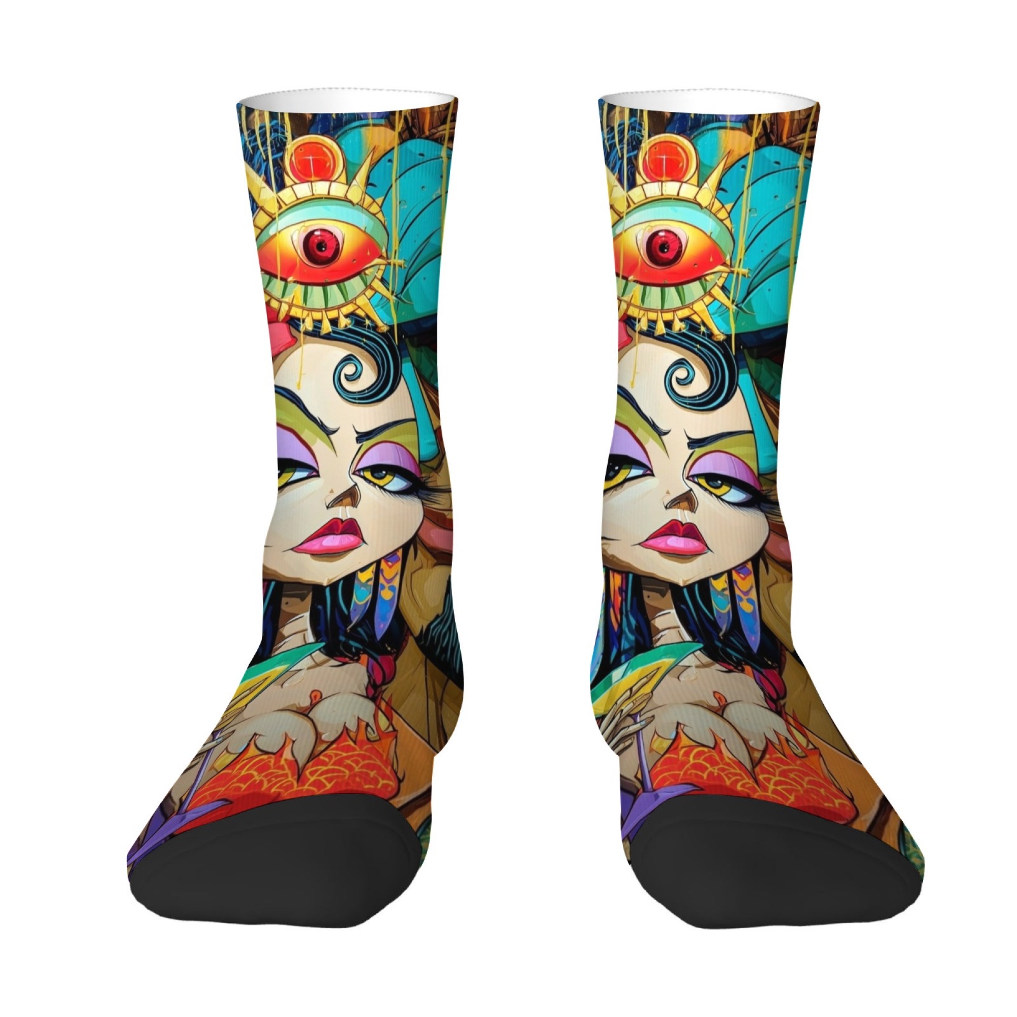 Retro Quirky Abstract Print Me - Quirky Street Fashion ulasan dan harga