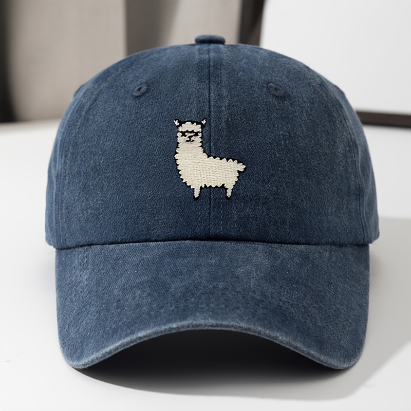 Cute Sheep Pattern Baseball Ha - Bucket Hat Embroidered ulasan dan harga