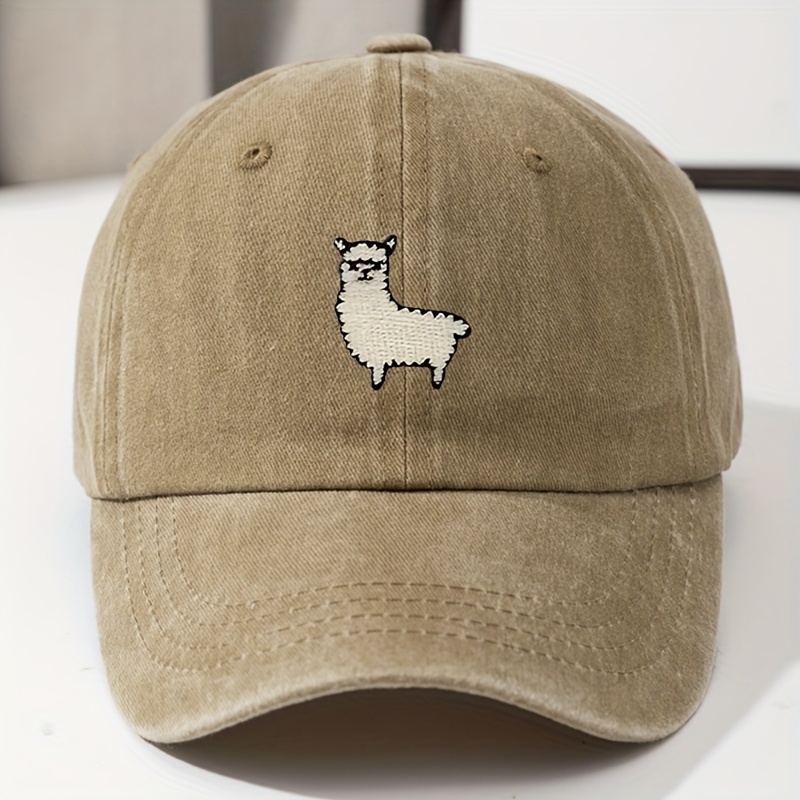 Cute Sheep Pattern Baseball Ha - Bucket Hat Embroidered ulasan dan harga