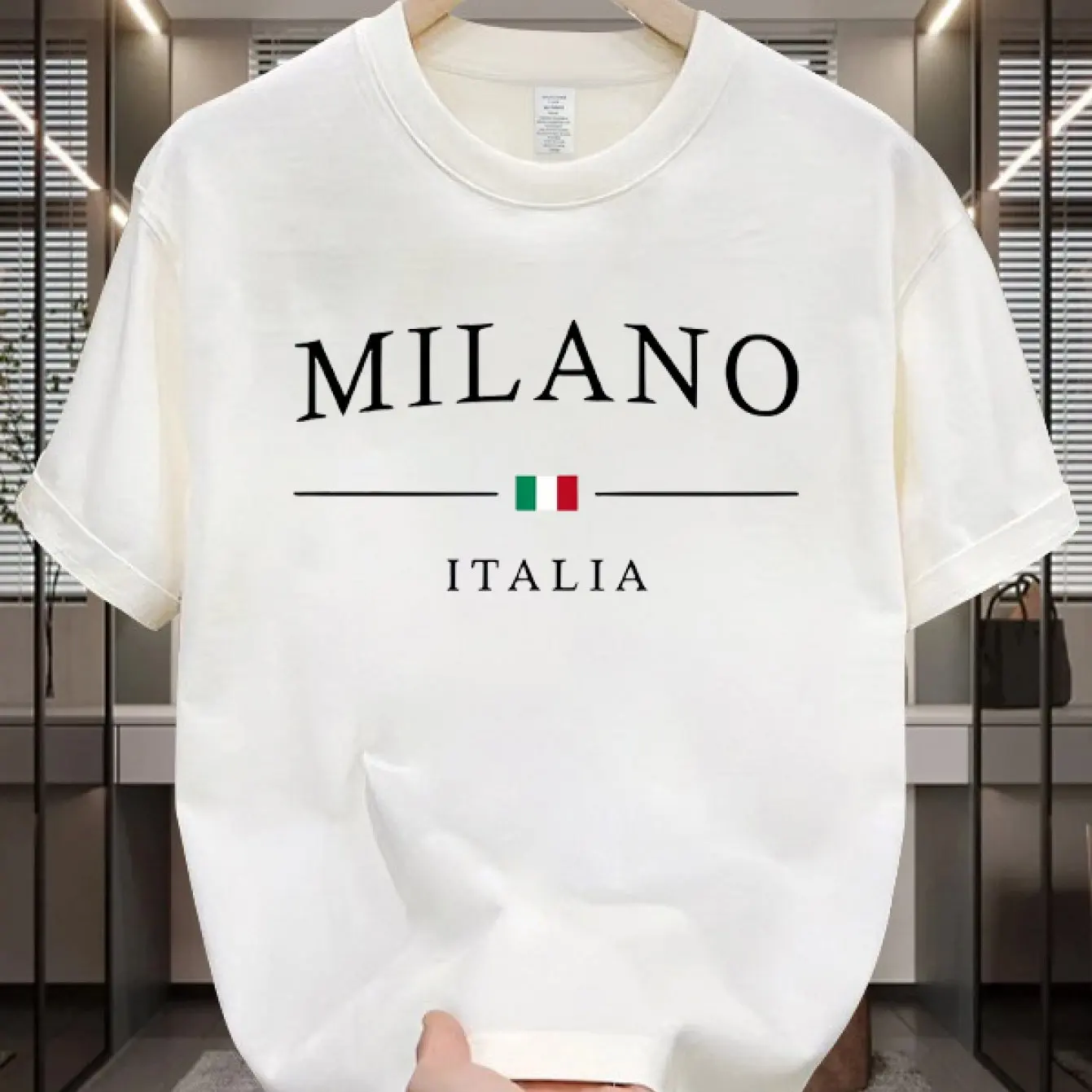 Milan Italia Men's T-shirt Ita - Street Fashion Milan ulasan dan harga